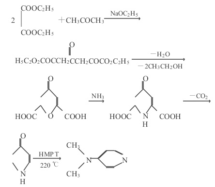 r-吡啶酮法的反应方程式